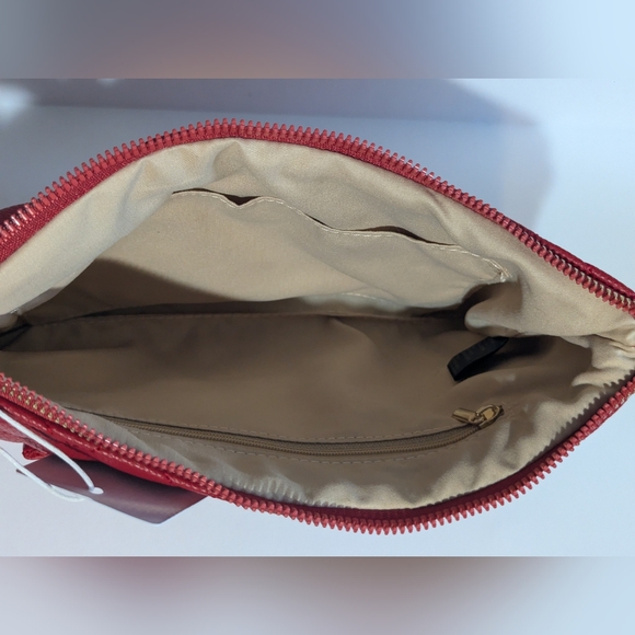 Grace Elizabeth Designer Red Padded Clutch NWT - Picture 4 of 9